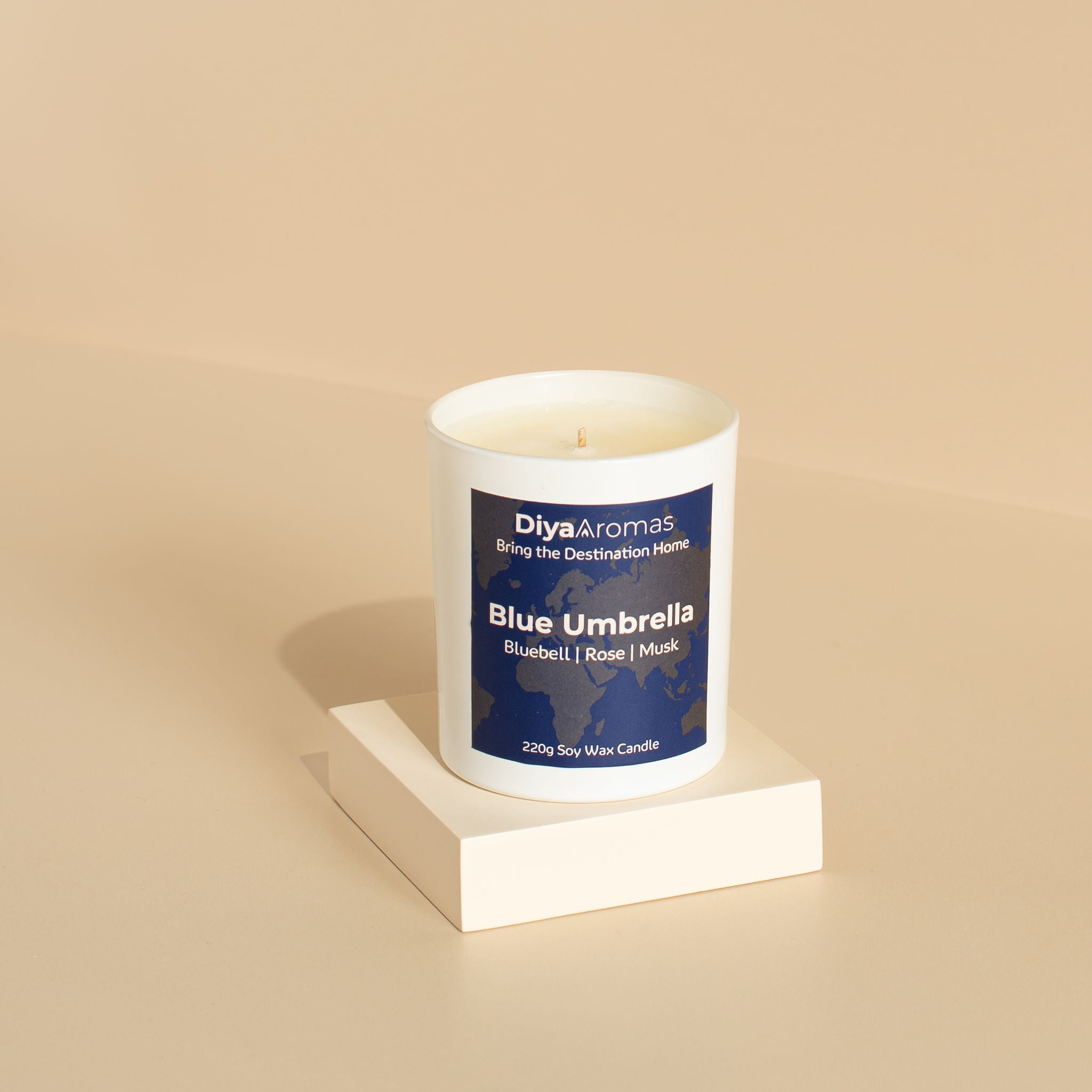 Blue Umbrella Candle